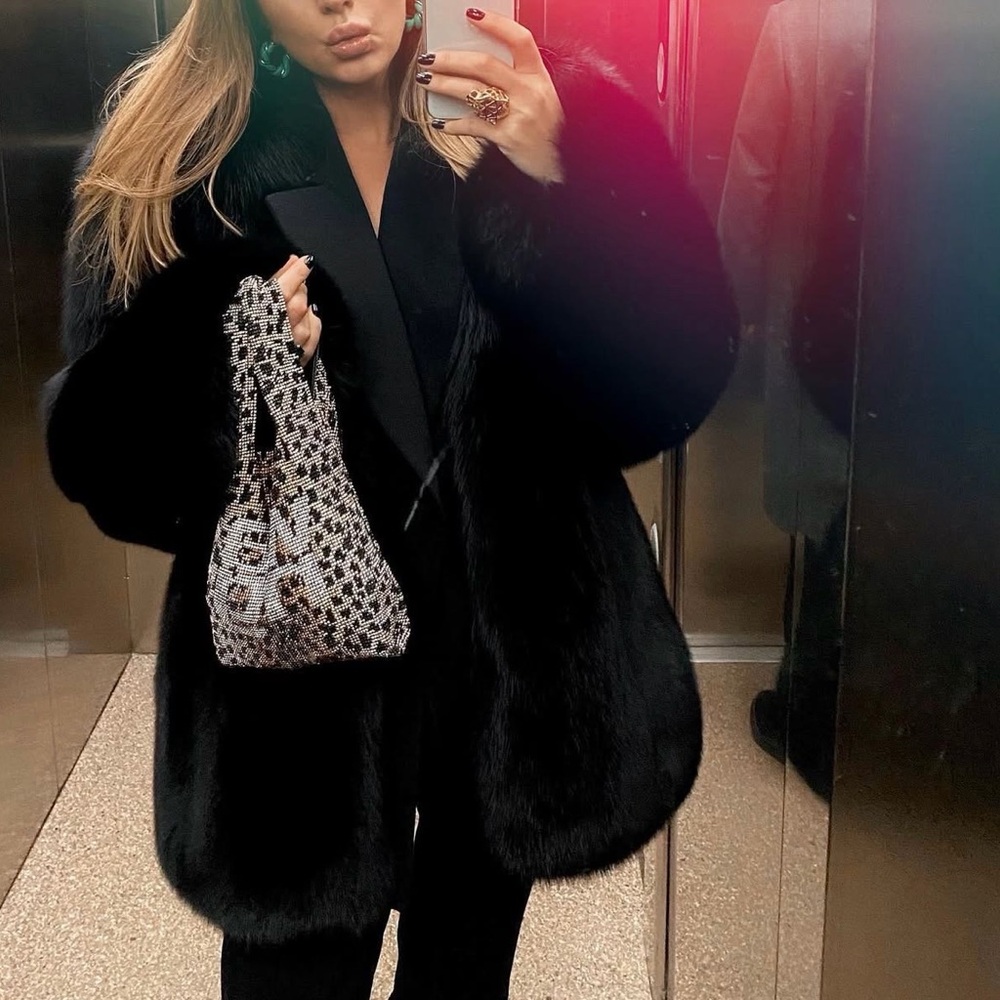 Alexander Wang crystal shopping purse